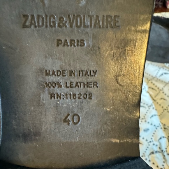 Zadig & Voltaire Women's Mods Neo Clous Embroidered Suede Western Booties Sz 40 - Picture 10 of 13